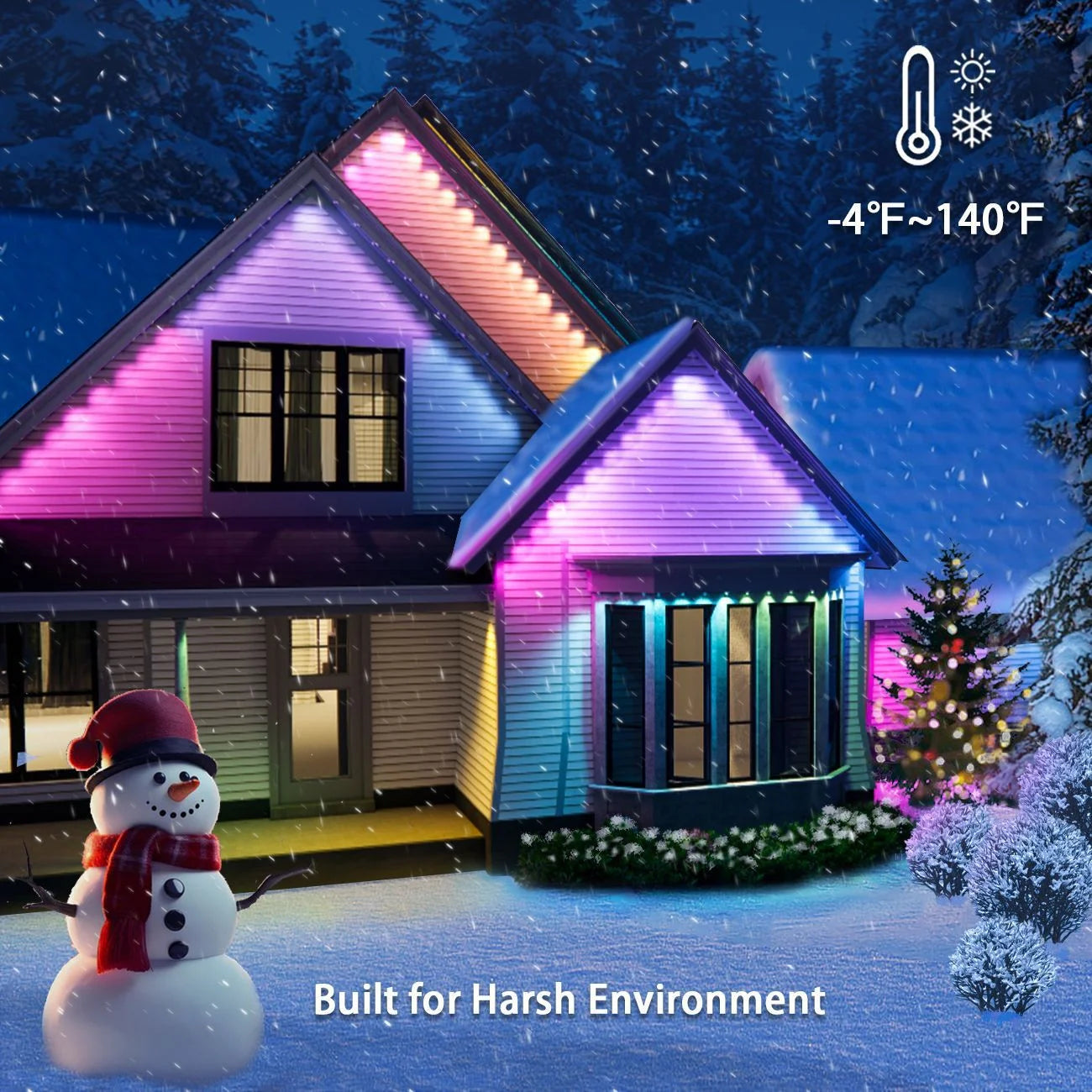 🎅 Early Christmas 49%OFF - Smart Rainbow LED Permanent Outdoor Light - Smartlight 🎁